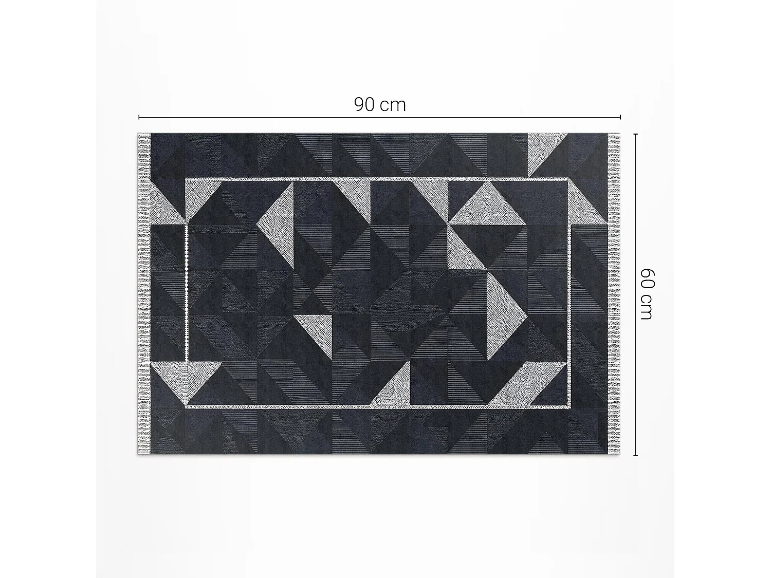 Tapis vinyle pour la maison, Moquette d'intérieur Mosaïque géométrique - 60x90 cm