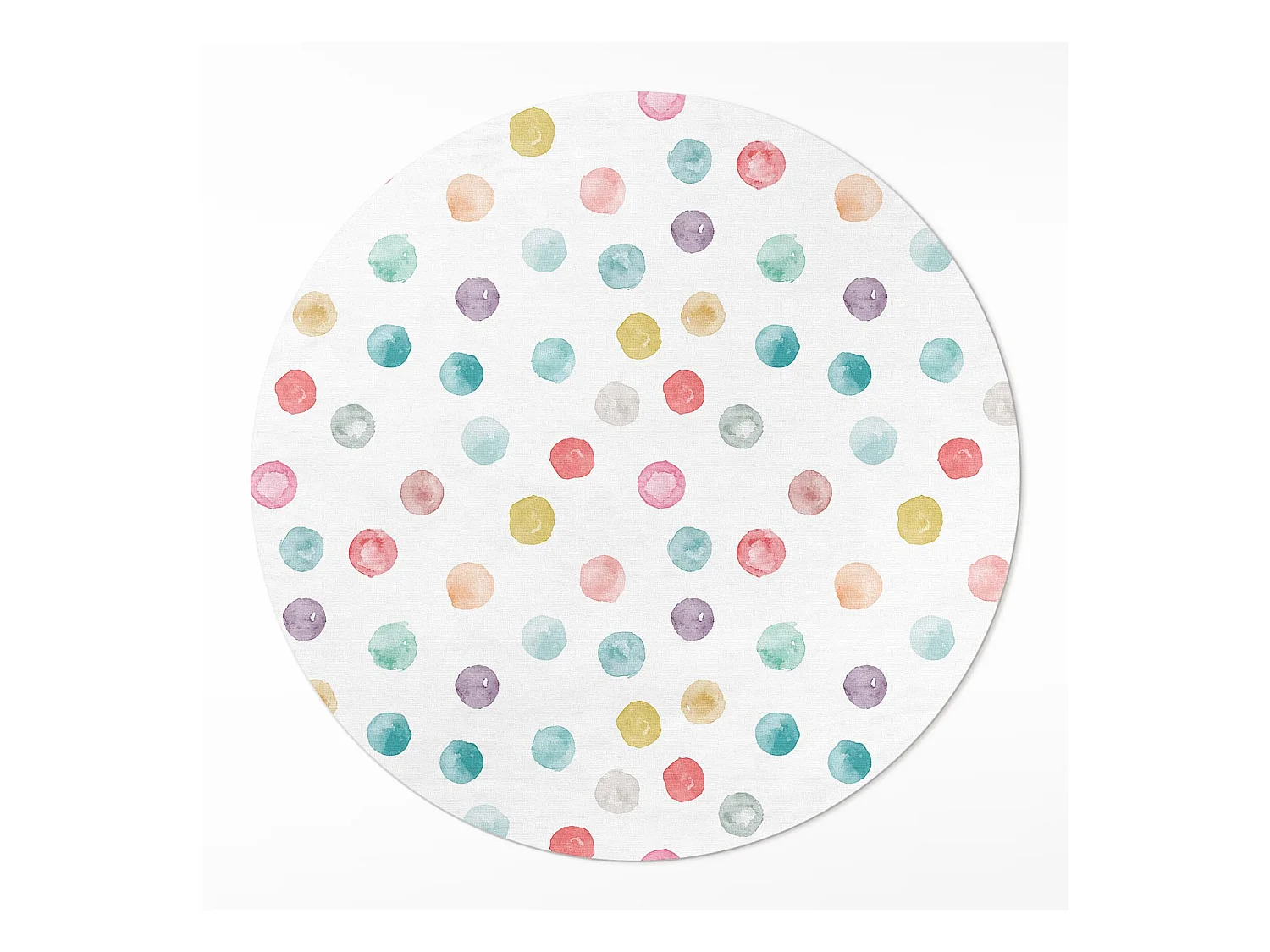 Tapis vinyle pour la maison, Moquette d'intérieur Points peints à l'aquarelle Boho 120 cm