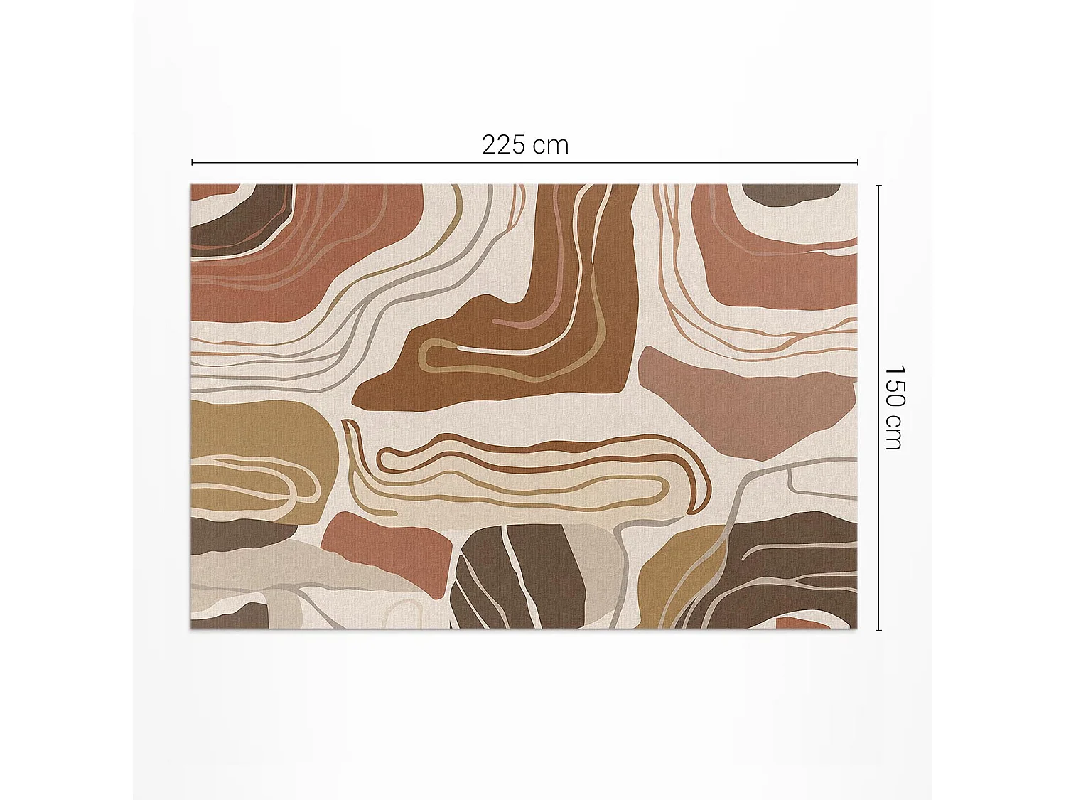 Tapis vinyle pour la maison, Moquette d'intérieur Formes bohèmes pastel - 150x225 cm