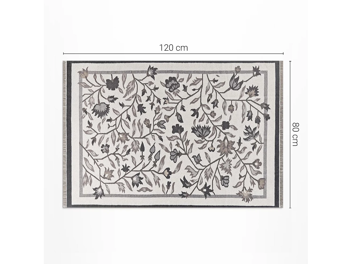 Tapis vinyle pour la maison, Moquette d'intérieur Plantes minimalistes - 80x120 cm