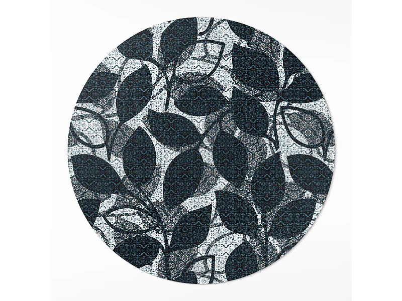 Vinylteppich für Zuhause, Innenteppich, Zweigmuster, dekorative Pflanzenblätter, 80 cm