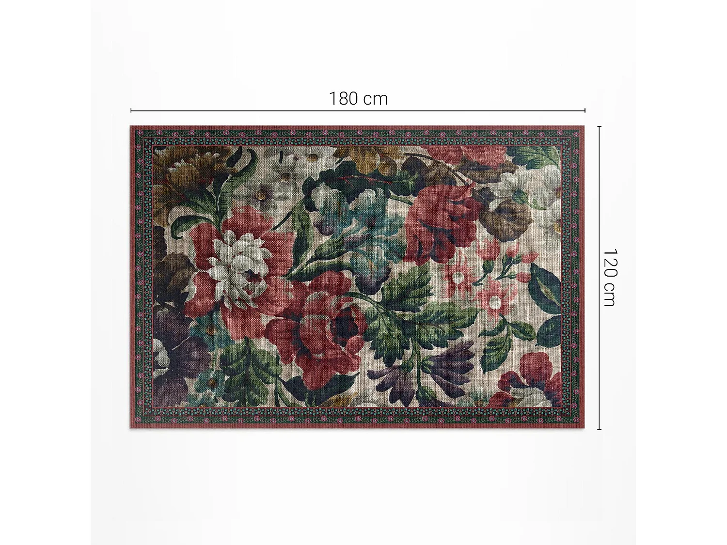 Vinylteppich für Zuhause, Innenteppich Zartes Blumenmuster – 120x180 cm