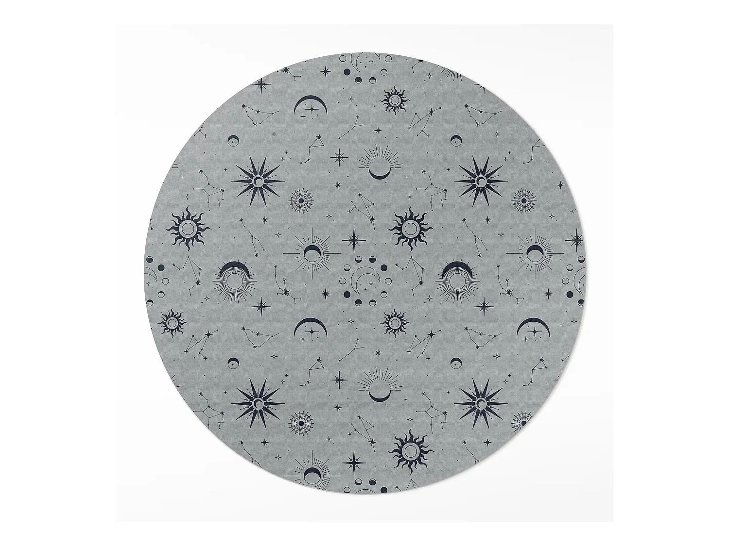 Tapis vinyle pour la maison, Moquette d'intérieur Espace lunes soleils étoiles vintage 90 cm