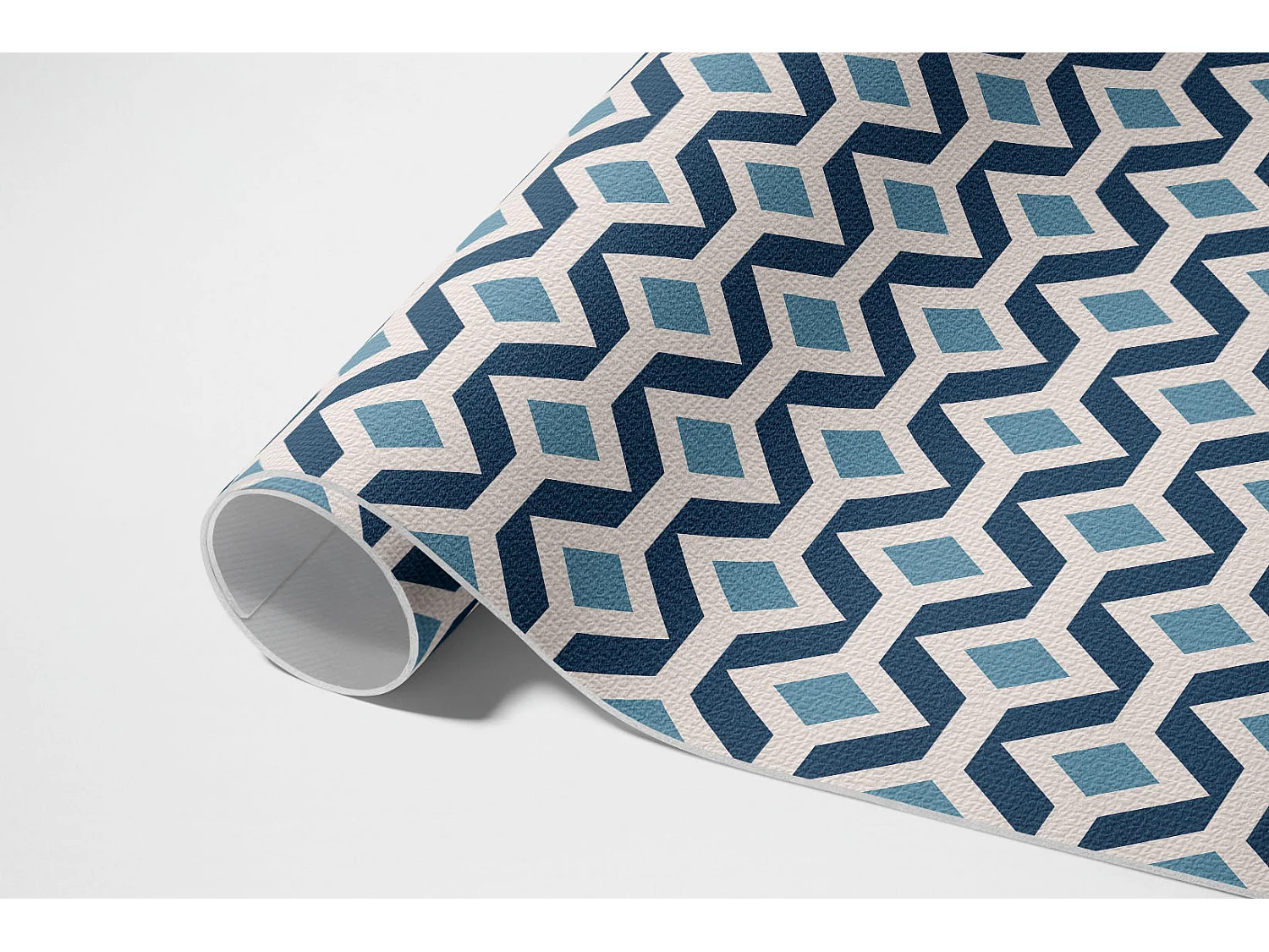 Vinylteppich für Zuhause, Innenteppich mit geometrischem Muster – 140 x 210 cm