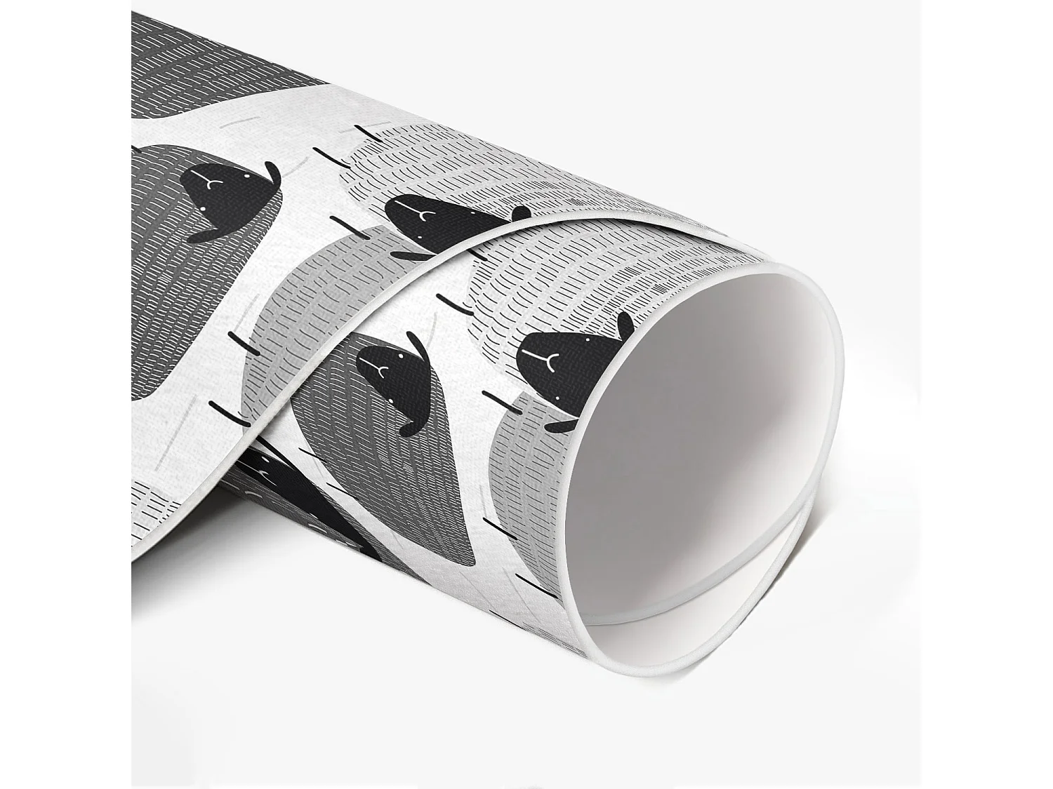 Vinyl-Teppich für Zuhause, Innenteppich, bemaltes Schaf mit regelmäßigem Muster, 50 cm