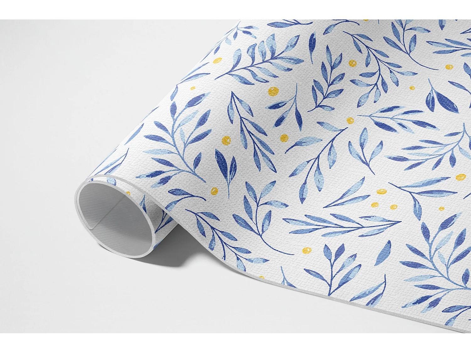 Tapis vinyle pour la maison, Moquette d'intérieur Brindilles, feuilles, pois bohèmes - 140x210 cm