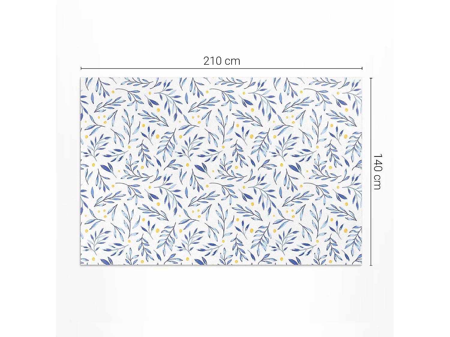 Tapis vinyle pour la maison, Moquette d'intérieur Brindilles, feuilles, pois bohèmes - 140x210 cm