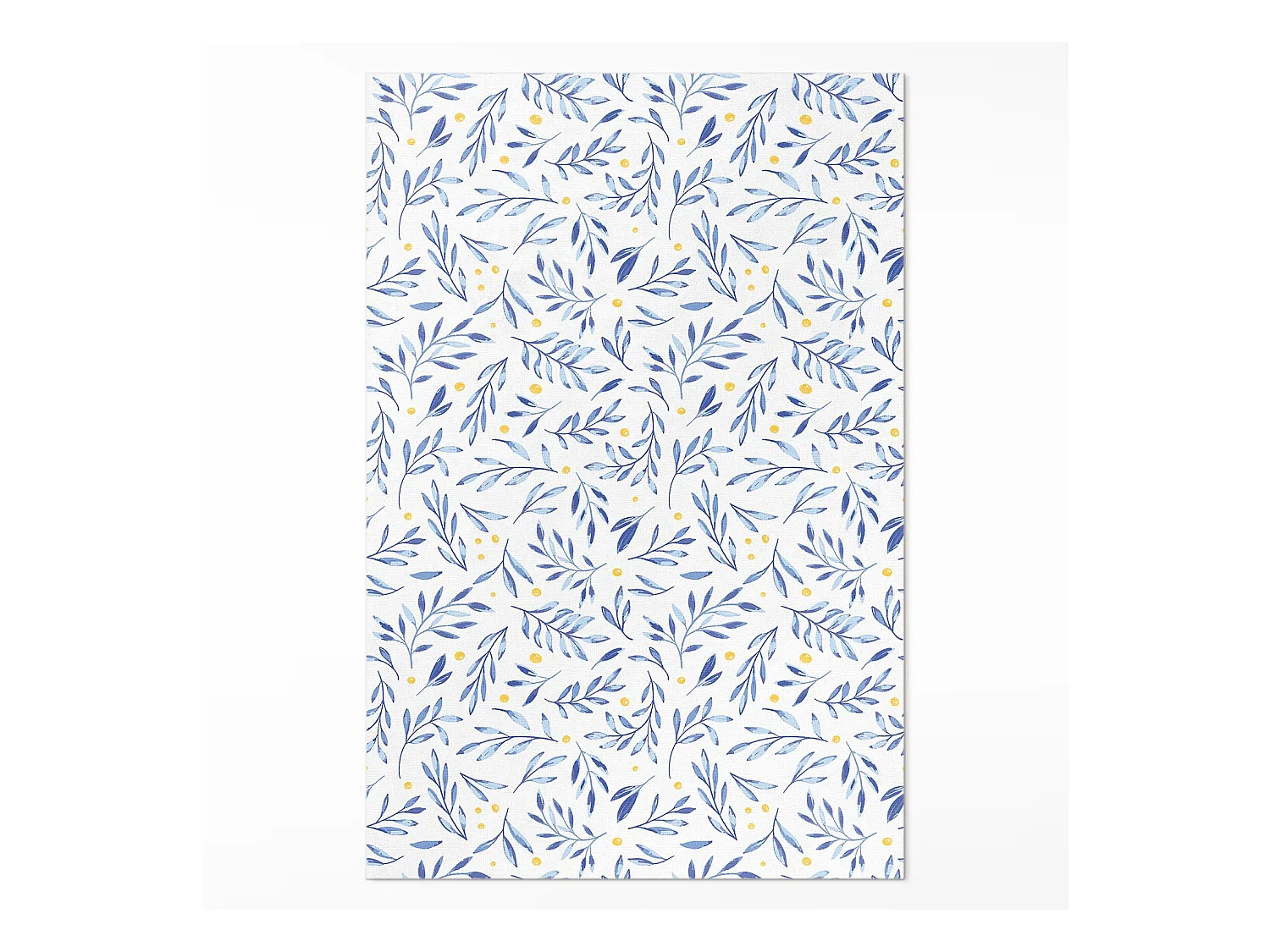 Tapis vinyle pour la maison, Moquette d'intérieur Brindilles, feuilles, pois bohèmes - 140x210 cm
