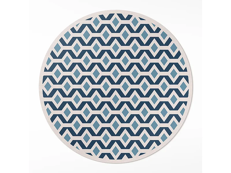 Vinylteppich für Zuhause, Innenteppich mit geometrischem Muster, 130 cm