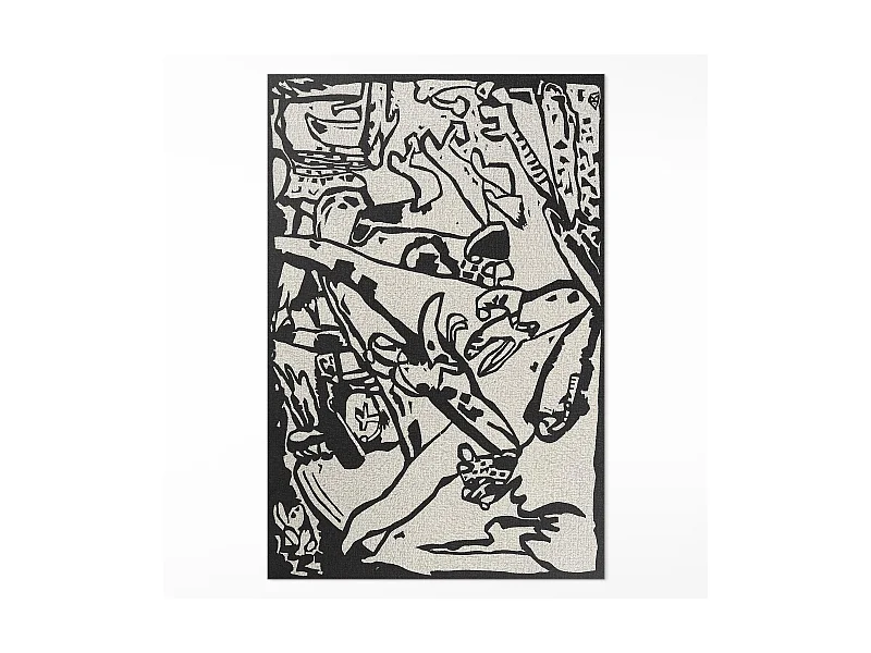 Vinylteppich für Zuhause, Innenteppich Komposition von Wassily Kandinsky – 120x180 cm