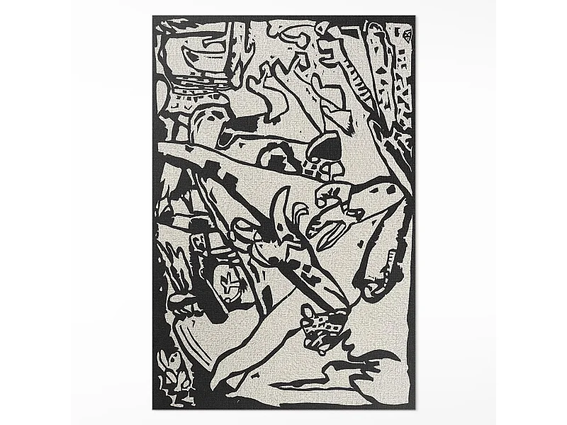 Vinylteppich für Zuhause, Innenteppich Komposition von Wassily Kandinsky – 120x180 cm