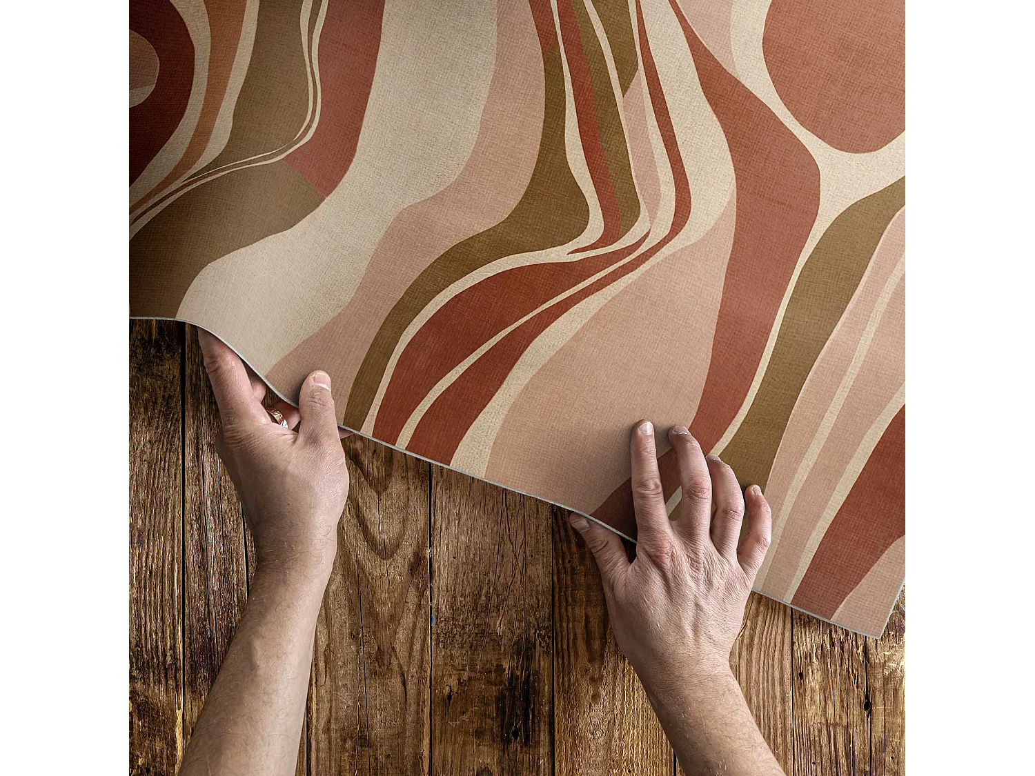 Tapis vinyle pour la maison, Moquette d'intérieur Taches abstraites - 80x120 cm