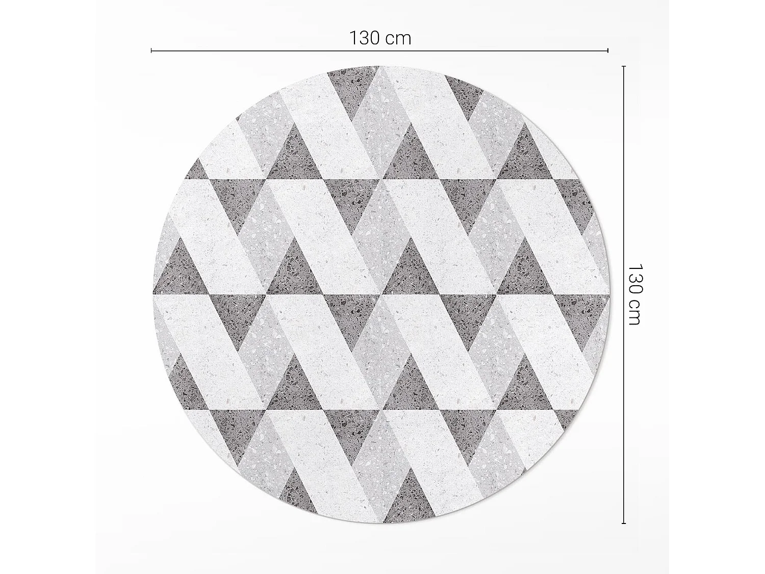 Tapis vinyle pour la maison, Moquette d'intérieur Carreaux de pierre géométriques 130 cm