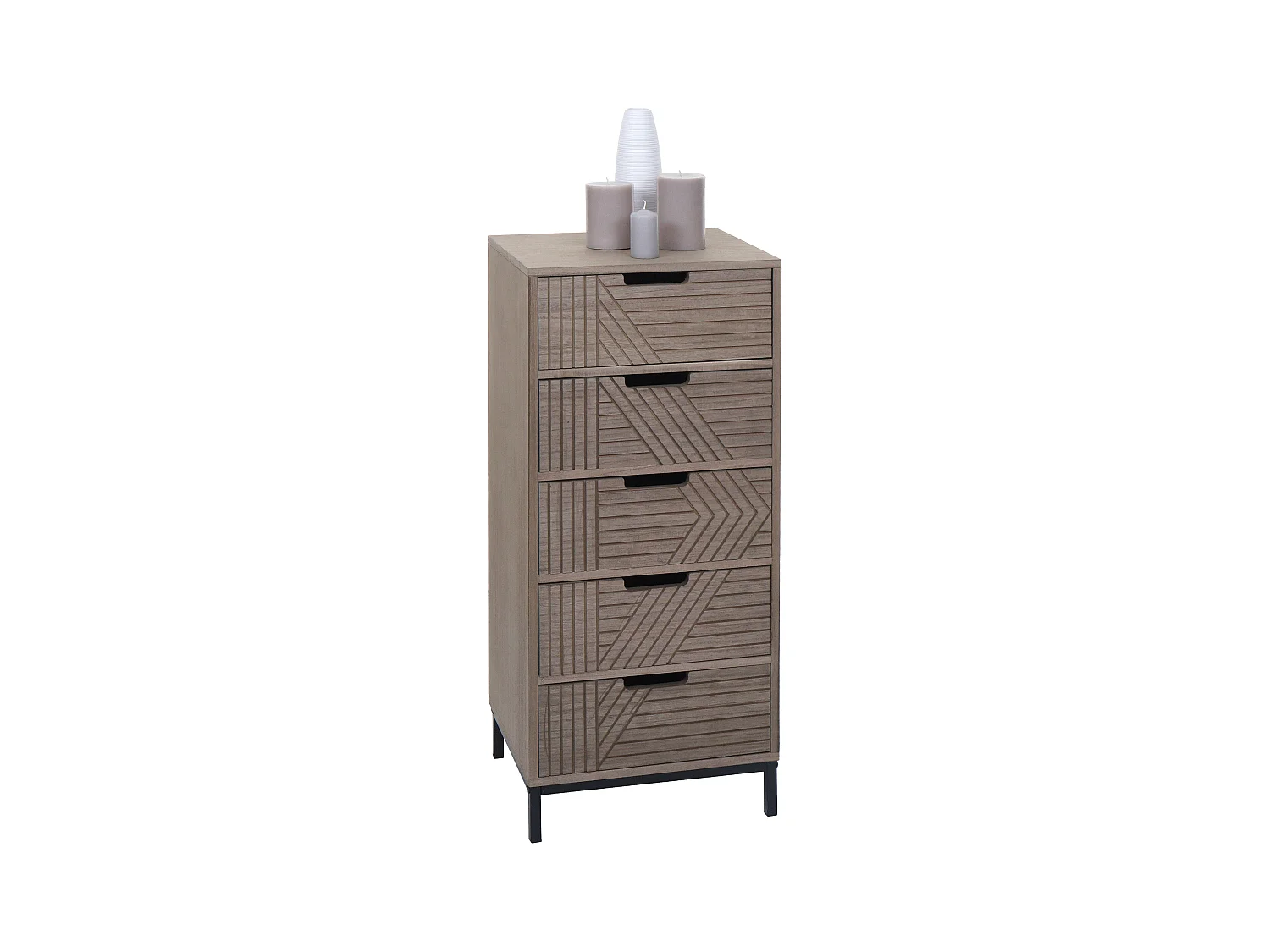 Commode MCW-N90,  gris-brun