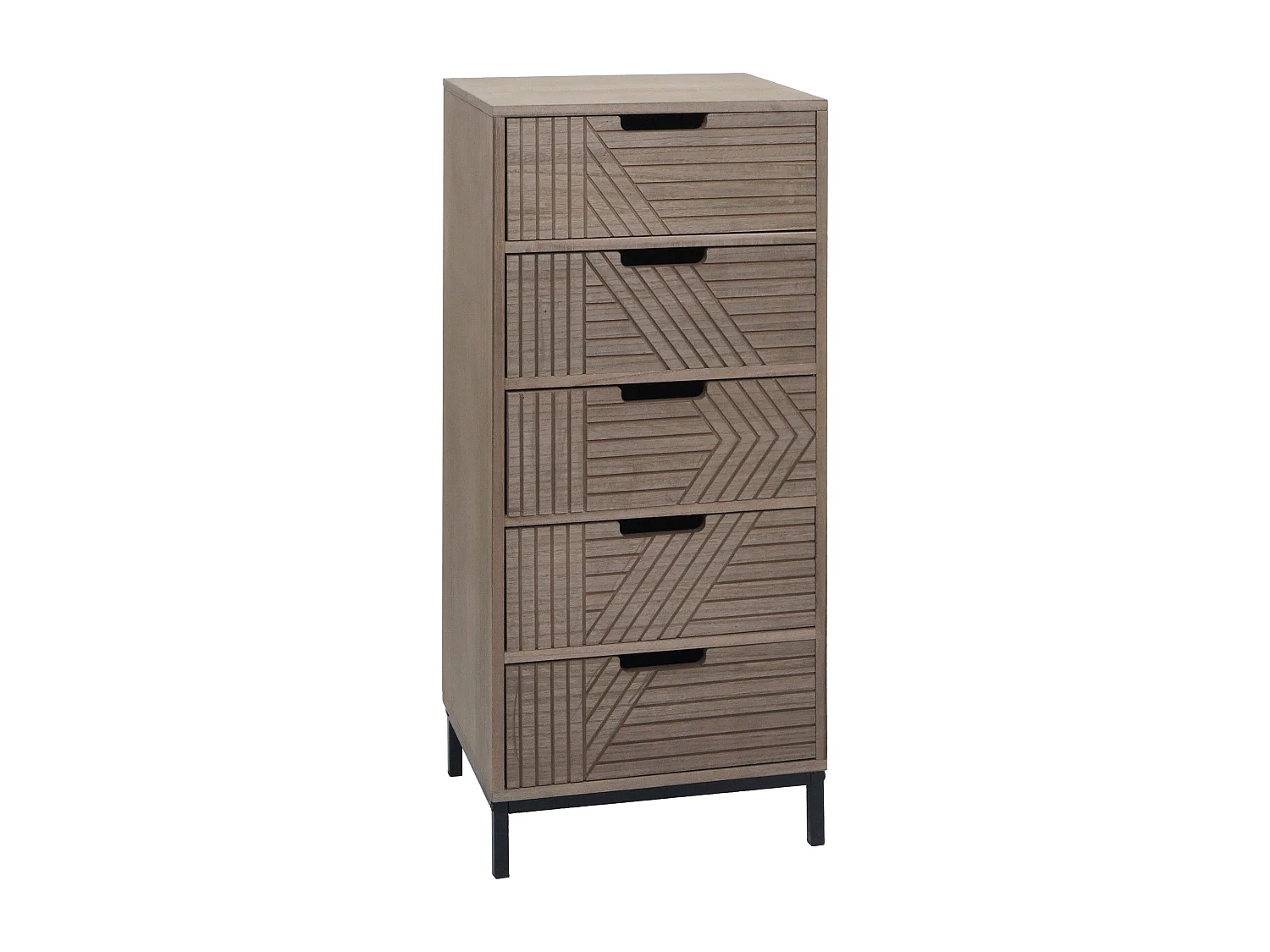 Kommode MCW-N90, Grau-braun