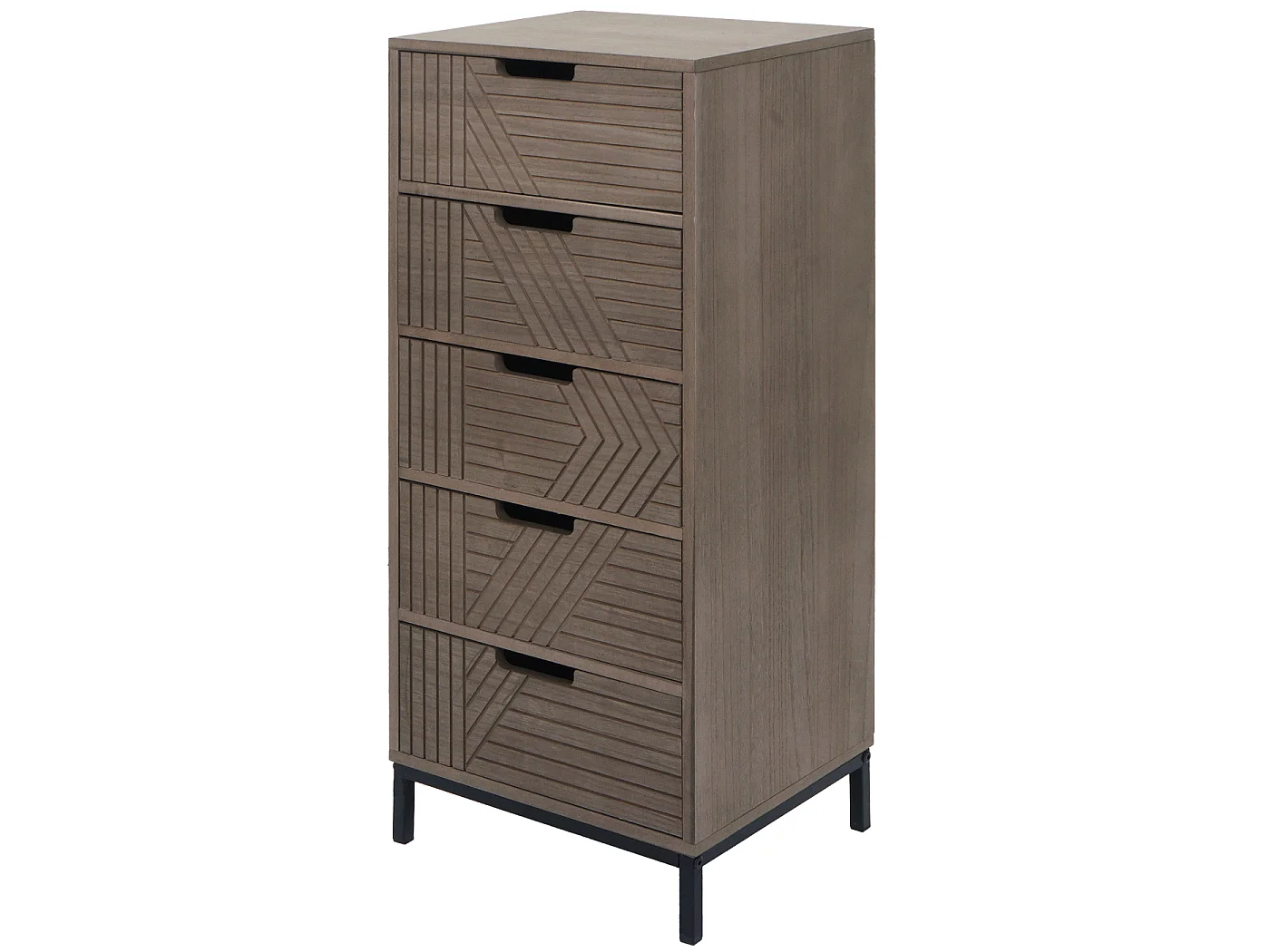 Kommode MCW-N90, Grau-braun