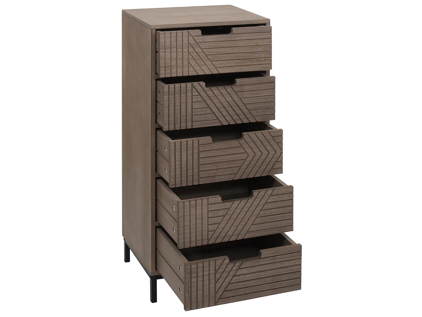 Kommode MCW-N90, Grau-braun