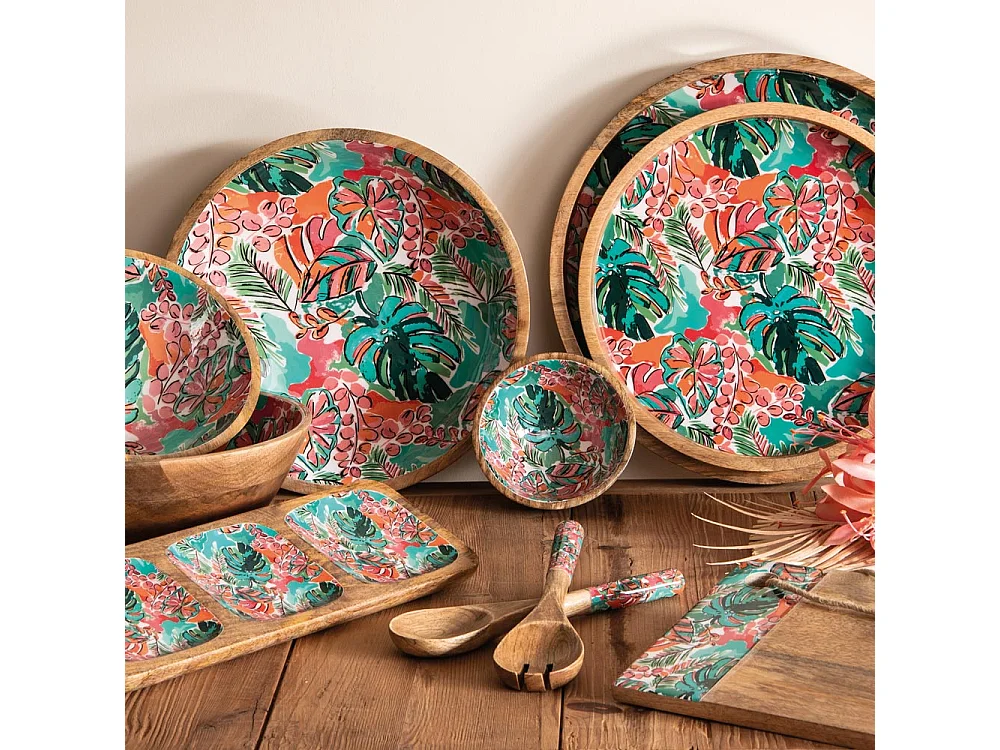 Set de 2 plateaux ronds Florida 35 et 40 cm