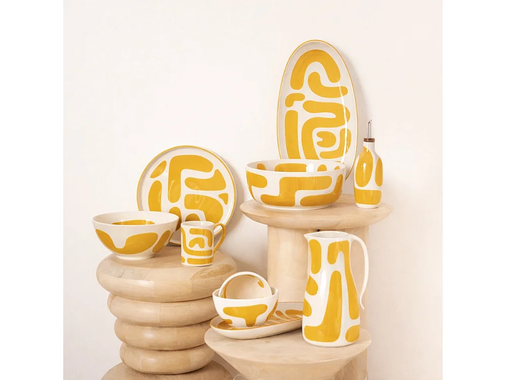 Coupelle Lulli jaune 12 cm (lot de 6)