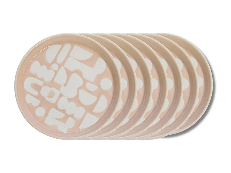 Assiette à dessert Ohana 20 cm (lot de 6)