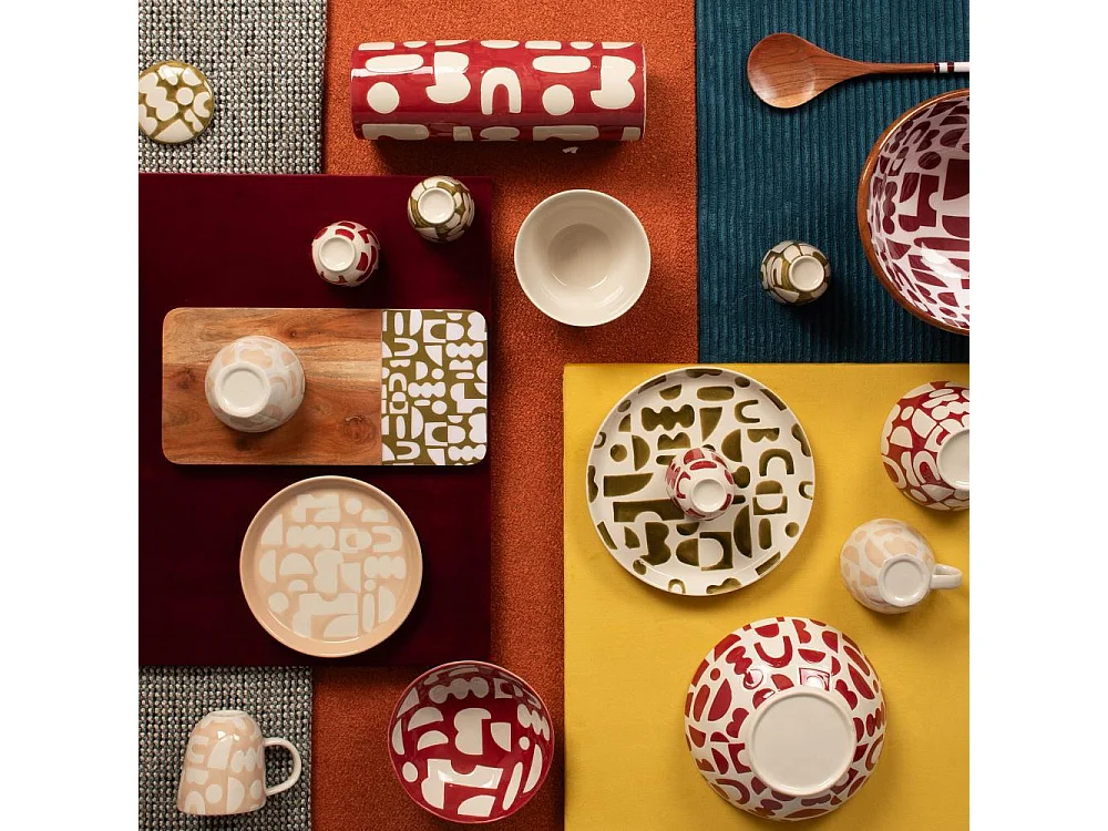 Assiette à dessert Ohana 20 cm (lot de 6)