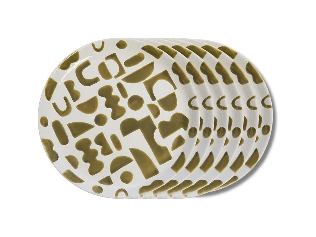 Assiette plate Ohana 25 cm (lot de 6)