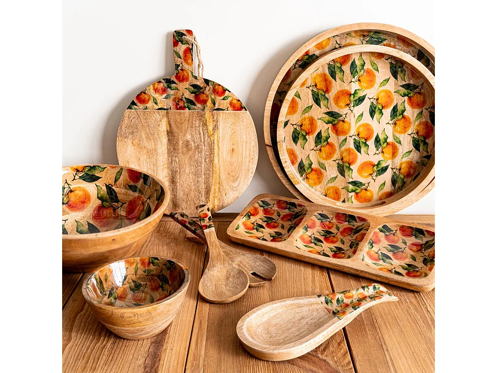 Set de 2 plateaux ronds Amalfi 35 et 40 cm