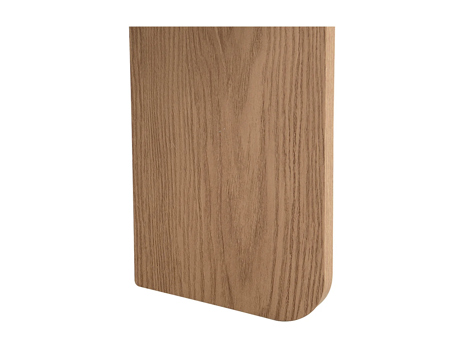 URBAN MEUBLE Ensemble de 2 tables basses gigognes blanches rondes pieds bois