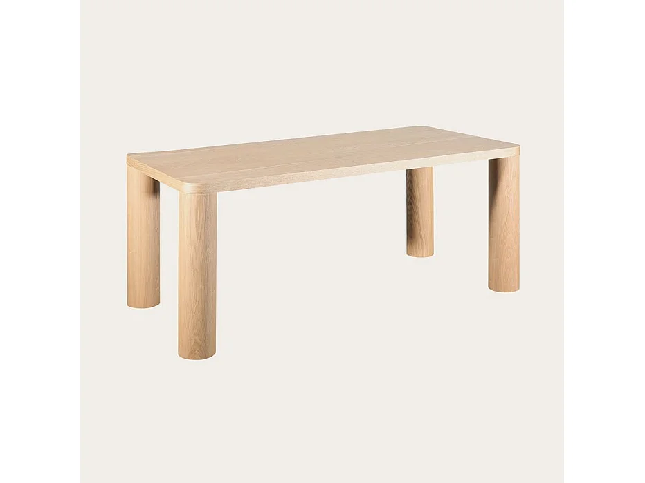 Table à manger effet bois naturel 180x75