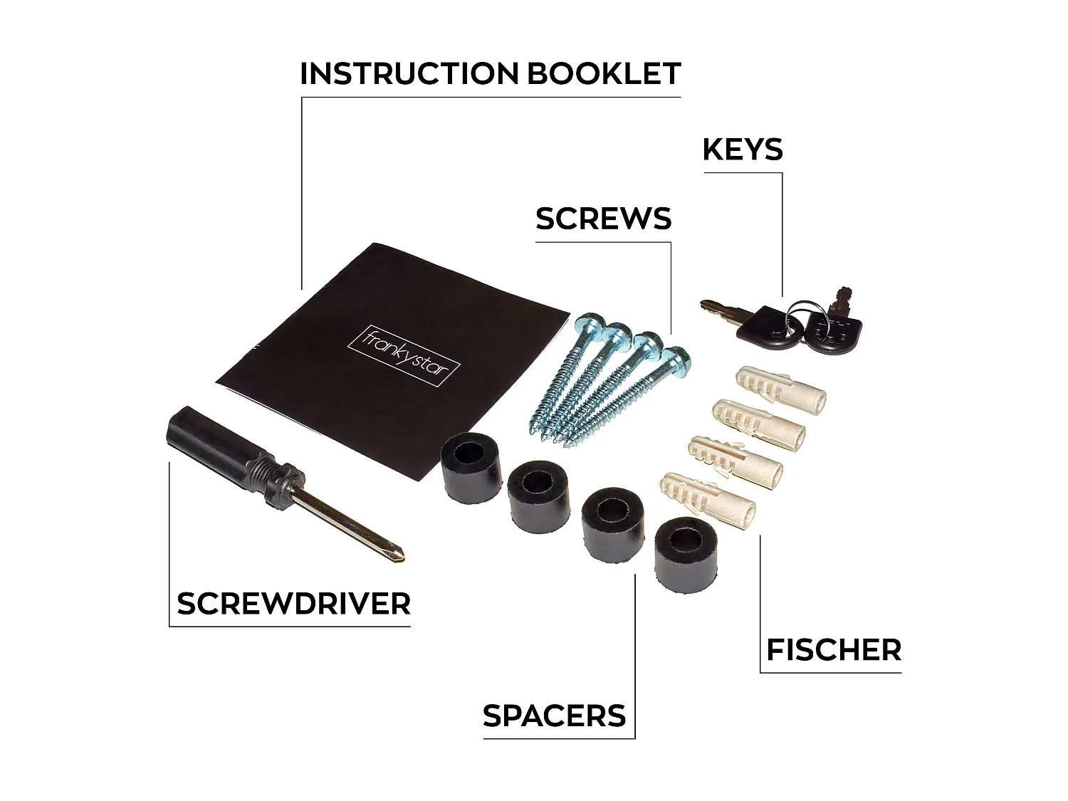 SHIMA - Bandeja de papel montada na parede 37x37x11 cm com suporte para revista em madeira e aço preto