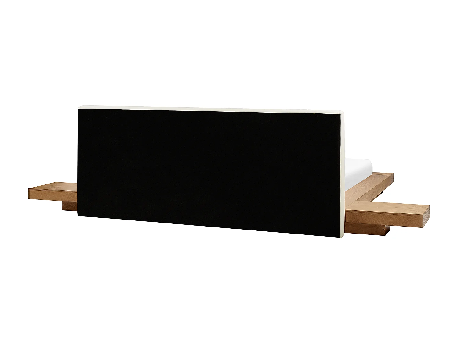 Lit avec LED Cuir PU ZEN 160 x 200 cm Frêne naturel