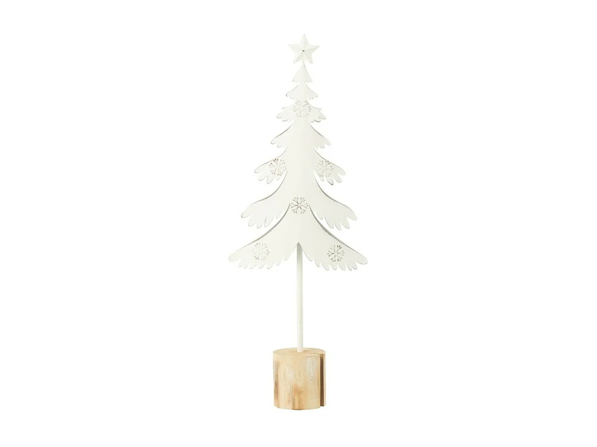 Árbol de Navidad de metal blanco 19*7.5*52 cm