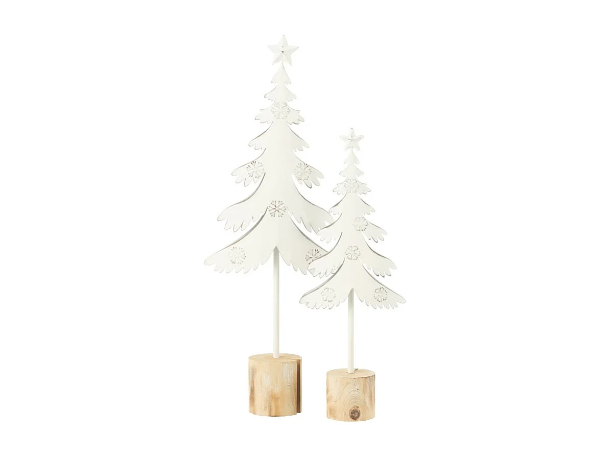 Árbol de Navidad de metal blanco 19*7.5*52 cm