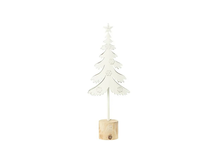 Árbol de Navidad de metal blanco 15*6.5*40 cm