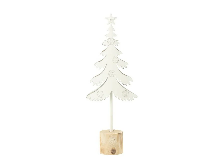 Árbol de Navidad de metal blanco 15*6.5*40 cm