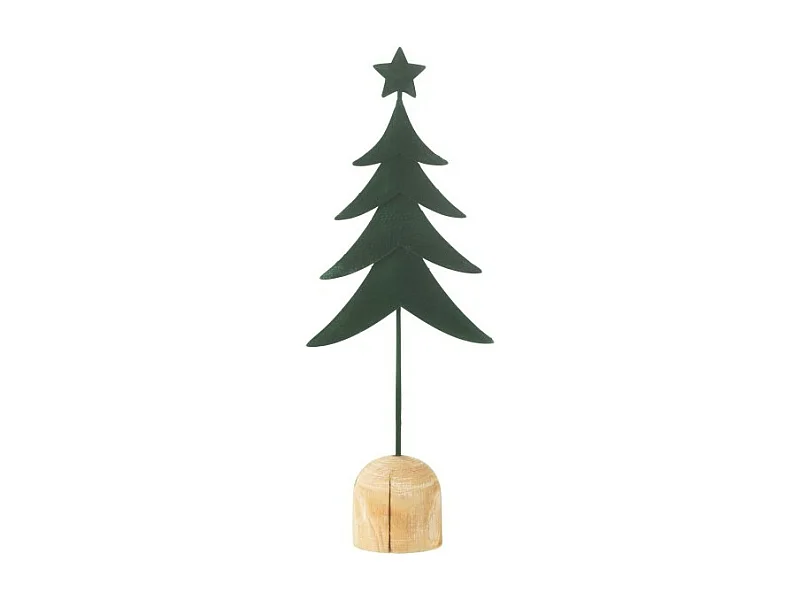 Albero di Natale artificiale in metallo verde 14.5*7*40 cm