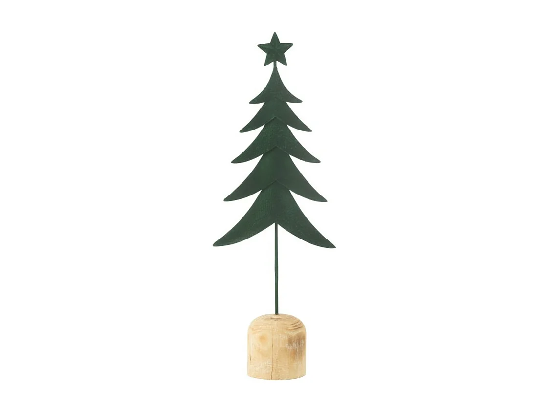 Albero di Natale artificiale in metallo verde 17.5*8*49 cm