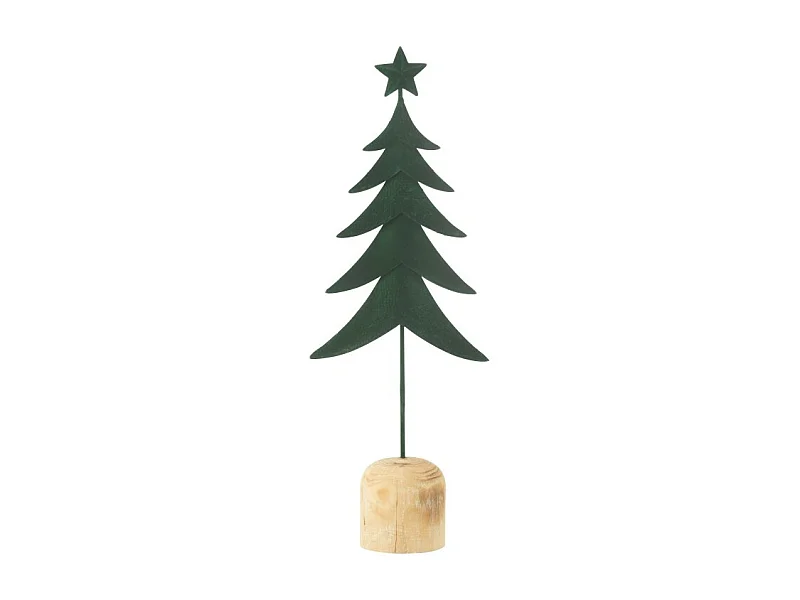 Albero di Natale artificiale in metallo verde 17.5*8*49 cm