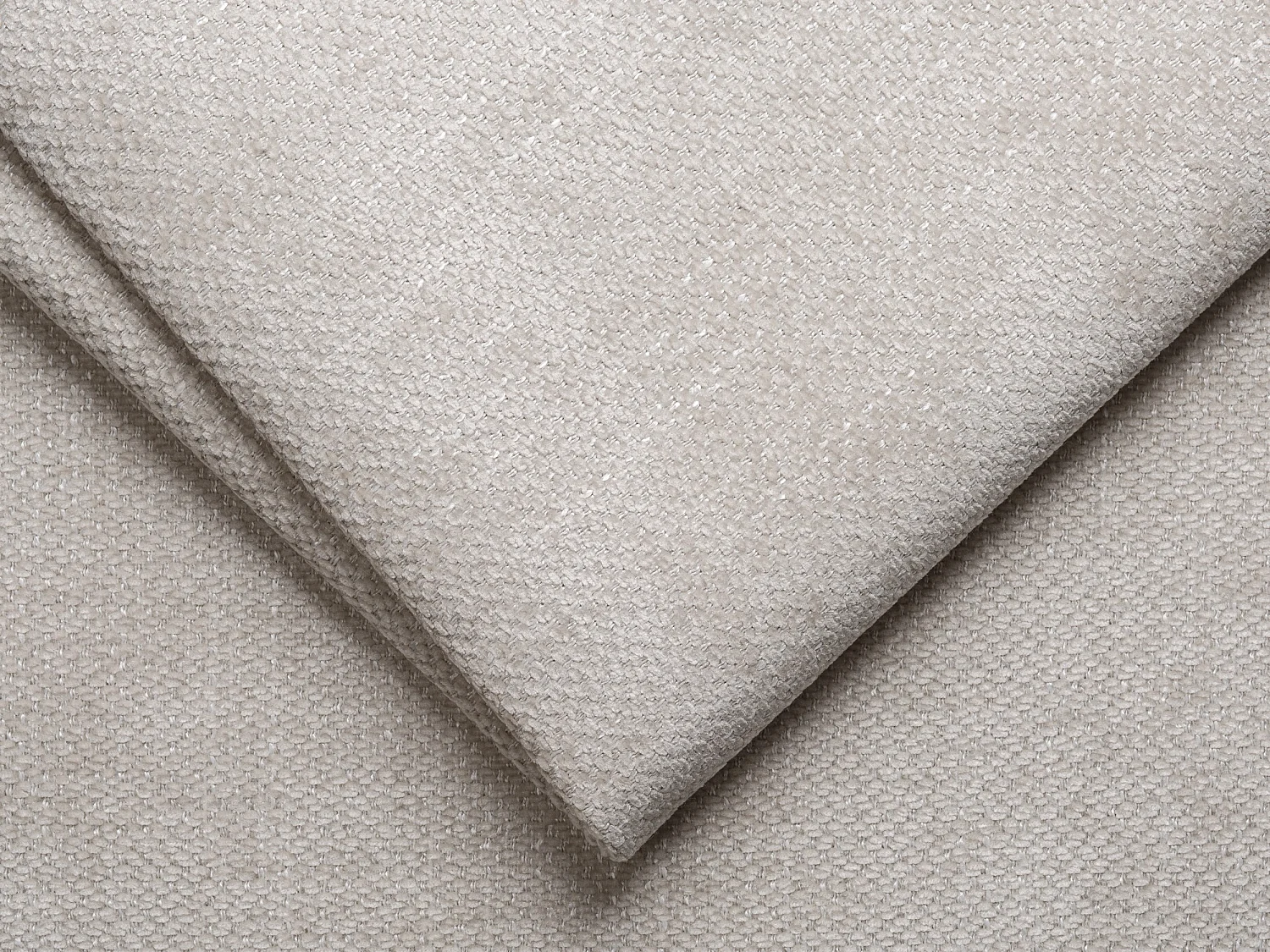 Canapé 3 places convertible express en tissu beige - Couchage 140 cm - Matelas 14 cm BOLIPO