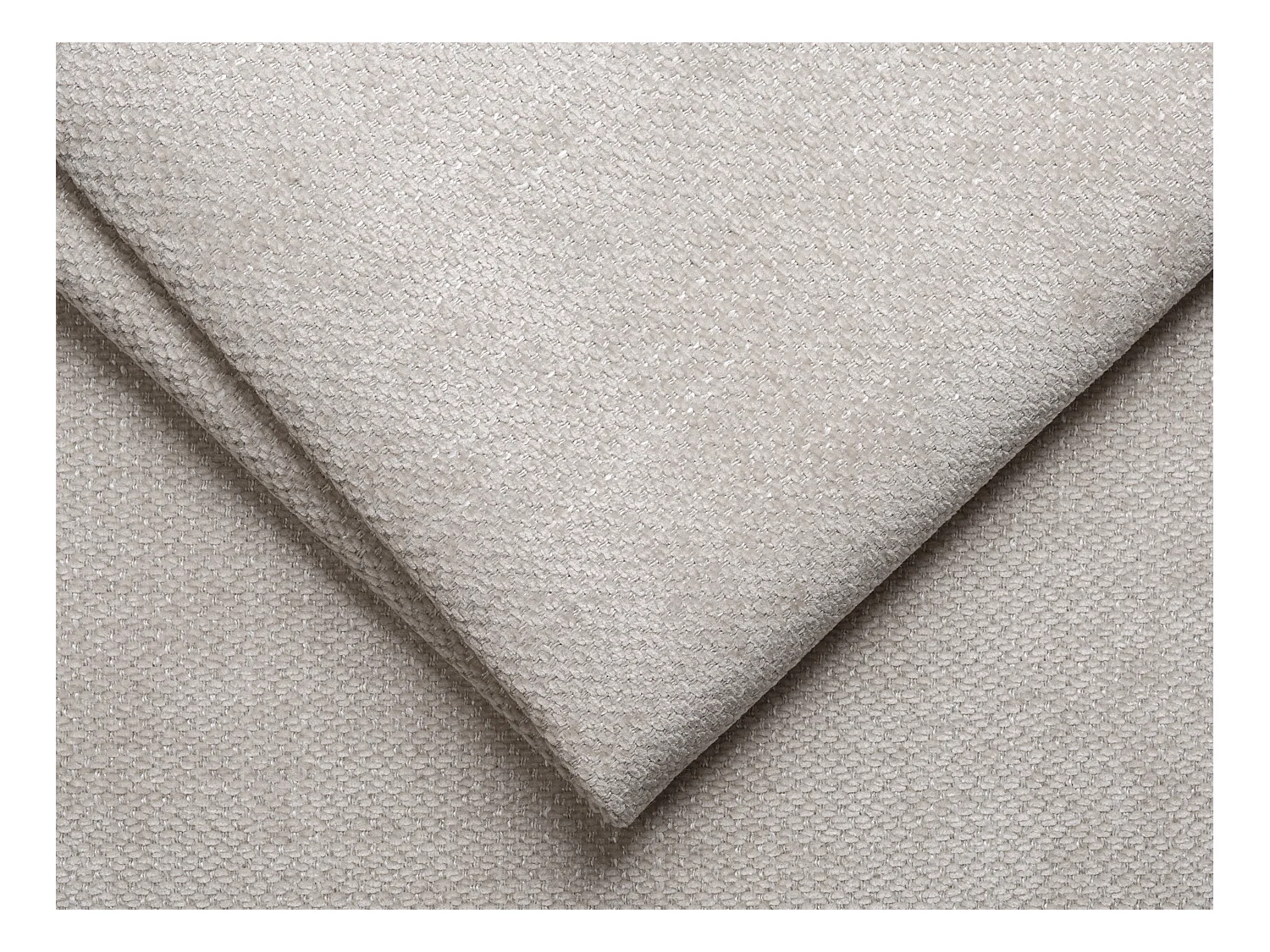 Express-vierzitsslaapbank van beige stof - Bed 160 cm - Matras 14 cm BOLIPO