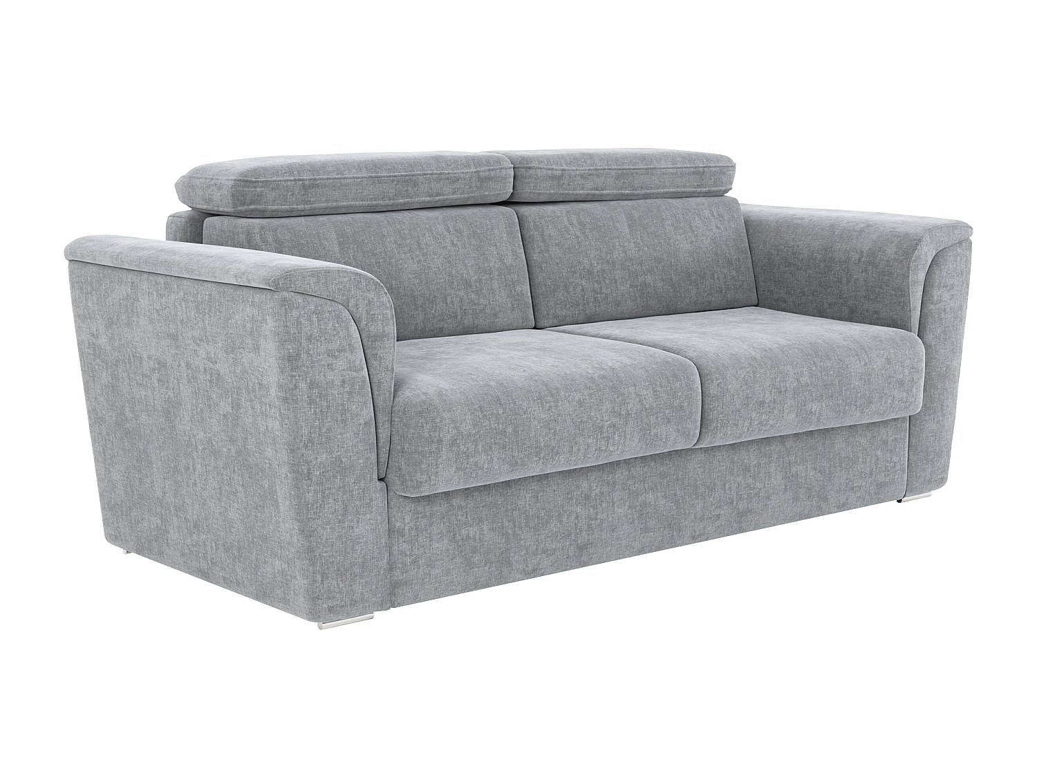Schlafsofa mit Matratze 3-Sitzer - Stoff - Grau - Liegefläche 140 cm - Matr günstig online kaufen