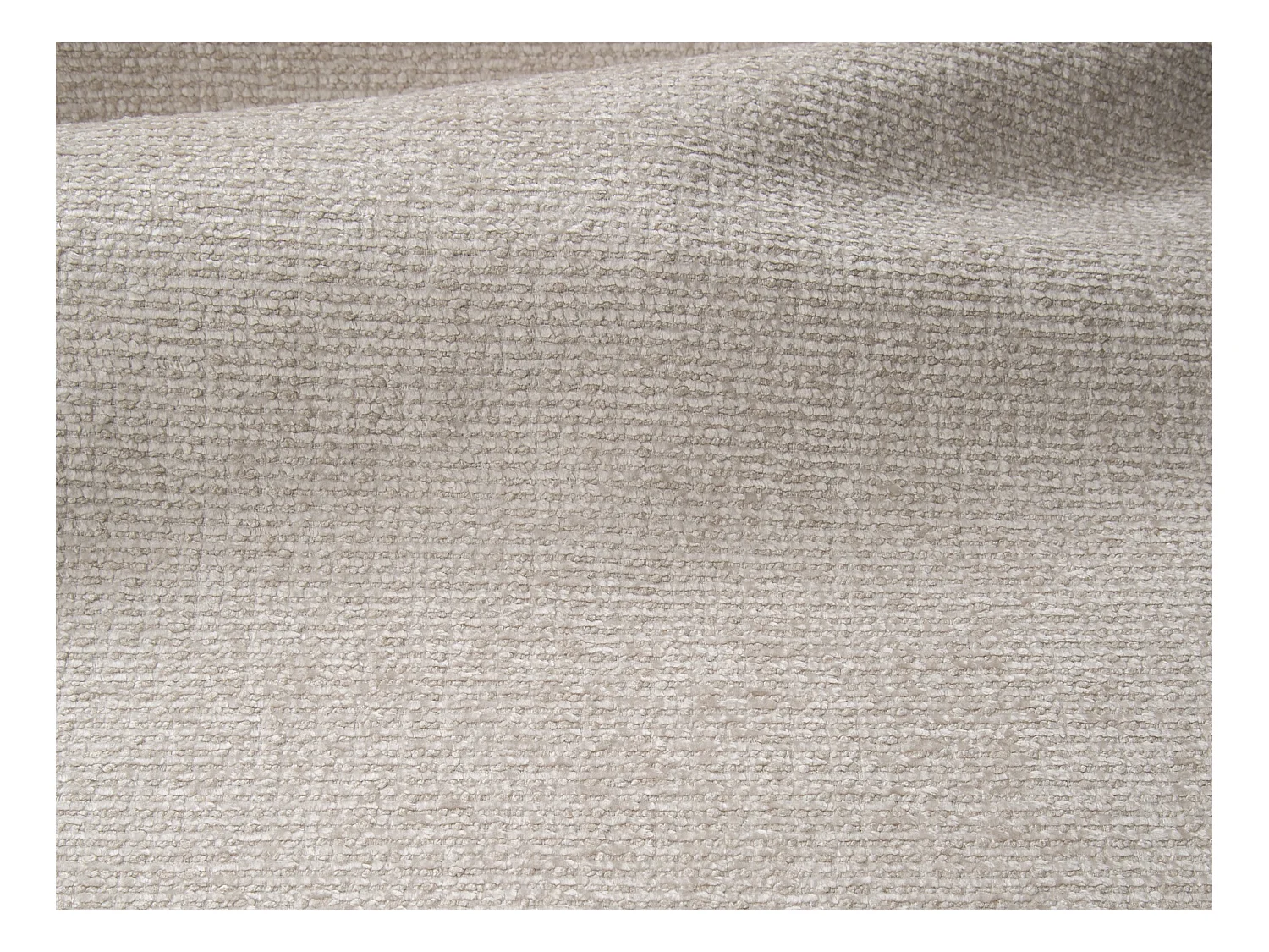 Canapé 3 places convertible express en tissu texturé beige - Couchage 140 cm - Matelas 22 cm avec mémoire de forme DARIELO