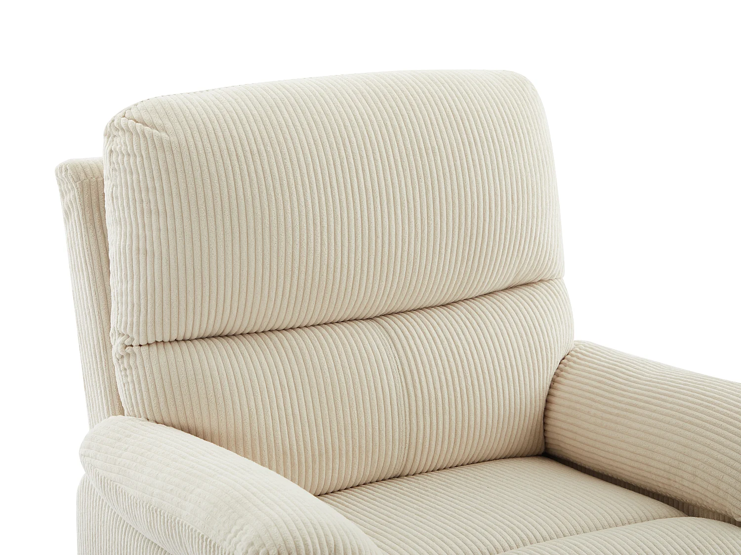 Poltrona relax elettrica in Velluto a coste Beige  - LUNANO