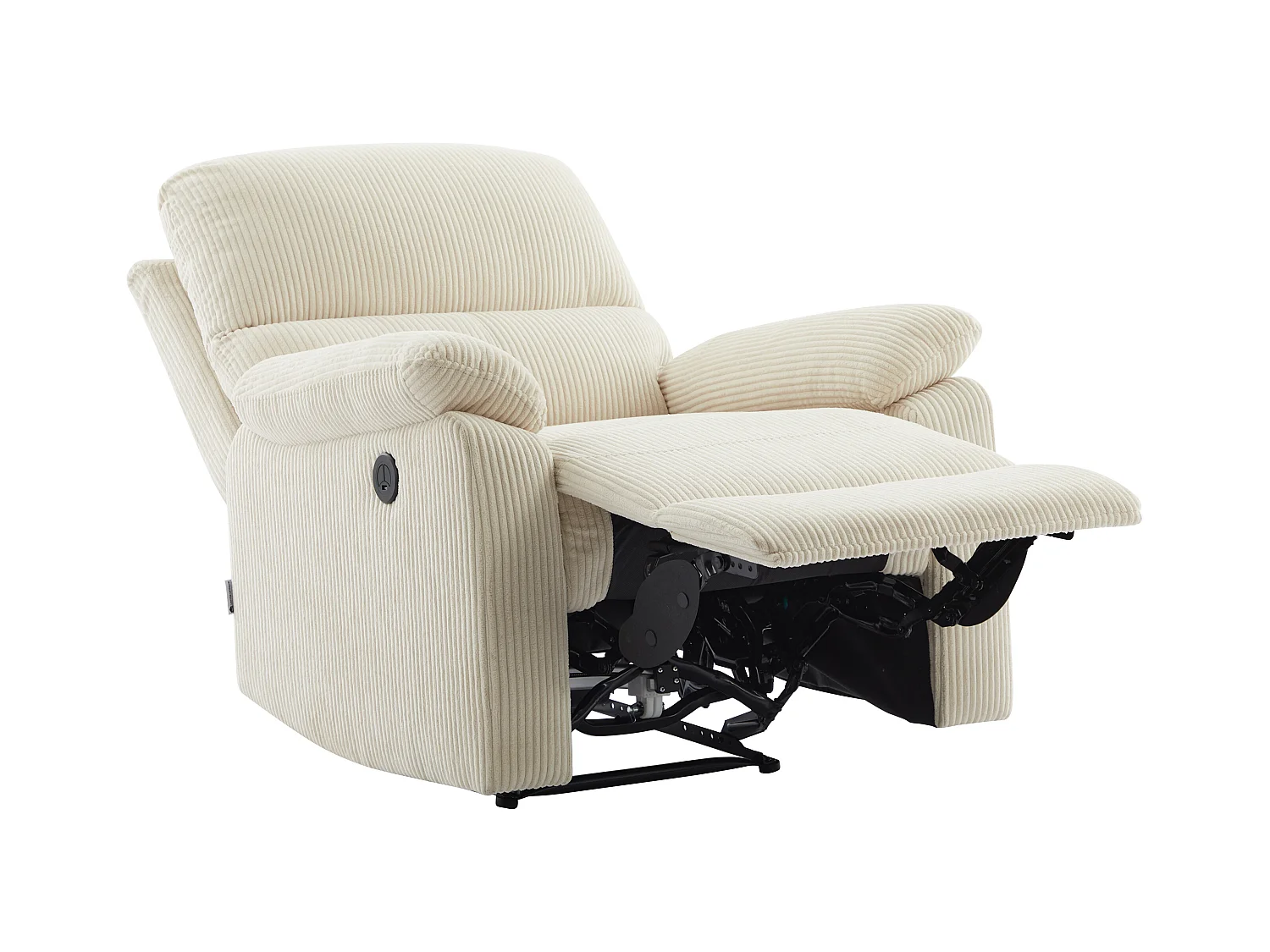 Relaxsessel elektrisch - Cord - Beige - LUNANO