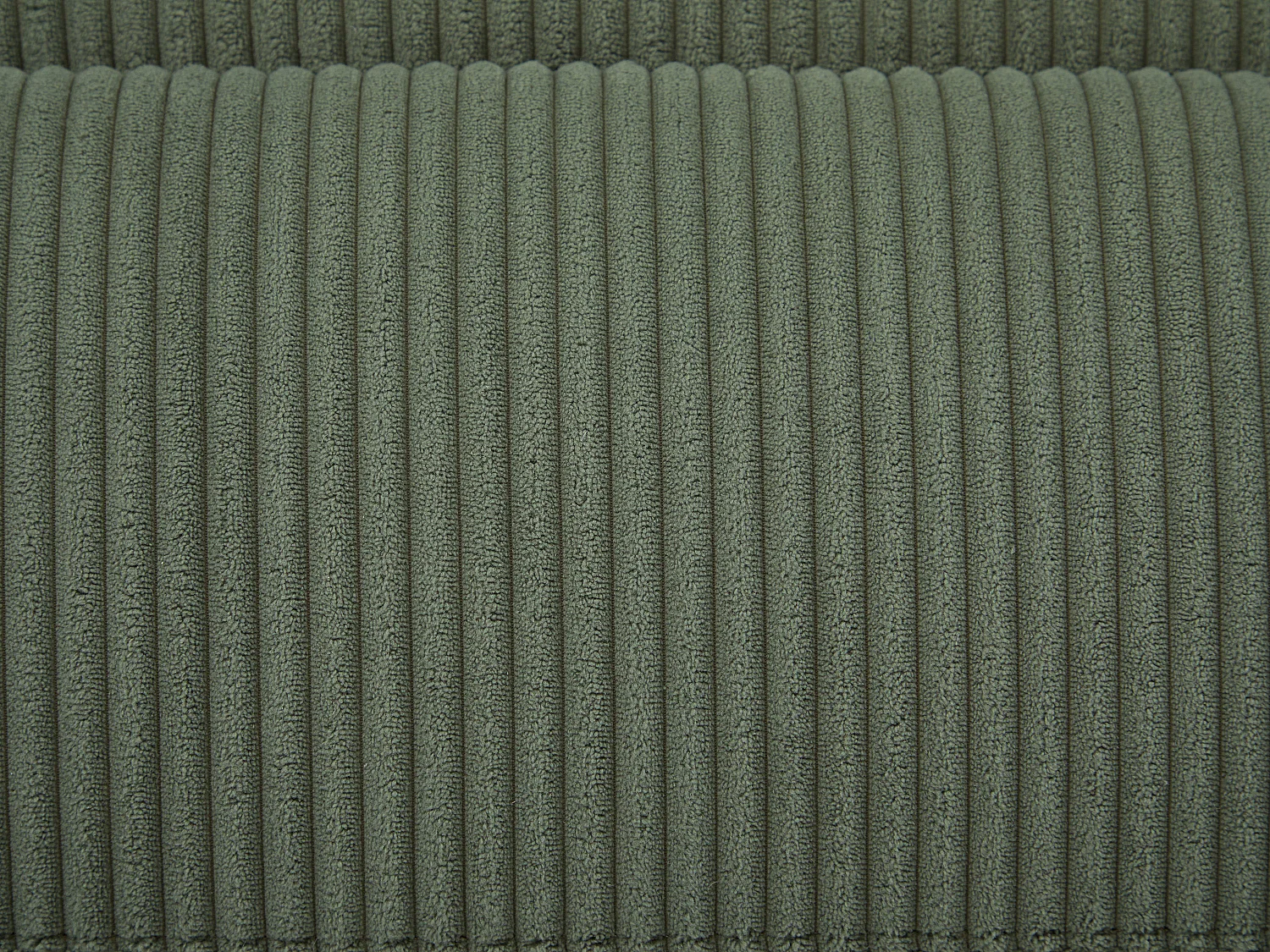 Canapé 3 places relax électrique en velours côtelé vert LUNANO