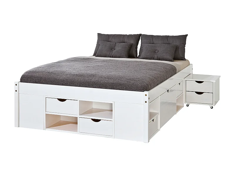 Timm bed 160x200 cm wit.