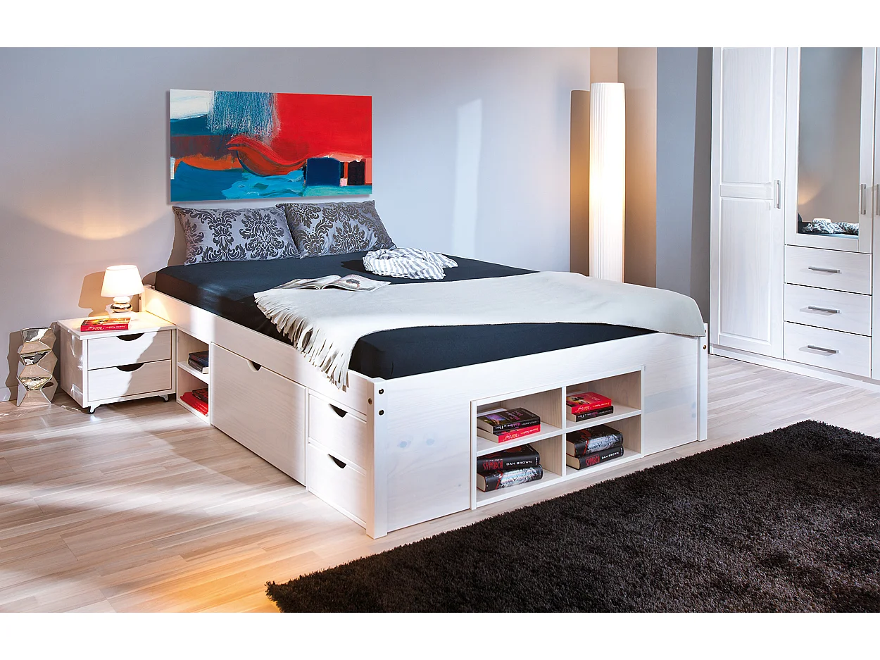 Timm bed 160x200 cm wit.