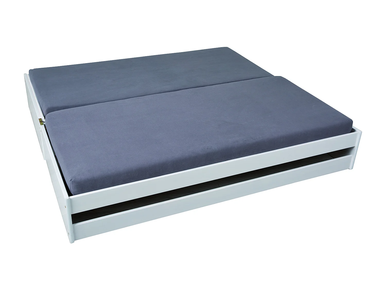 Lotved Lit 90x200 cm, 3 places, blanc.