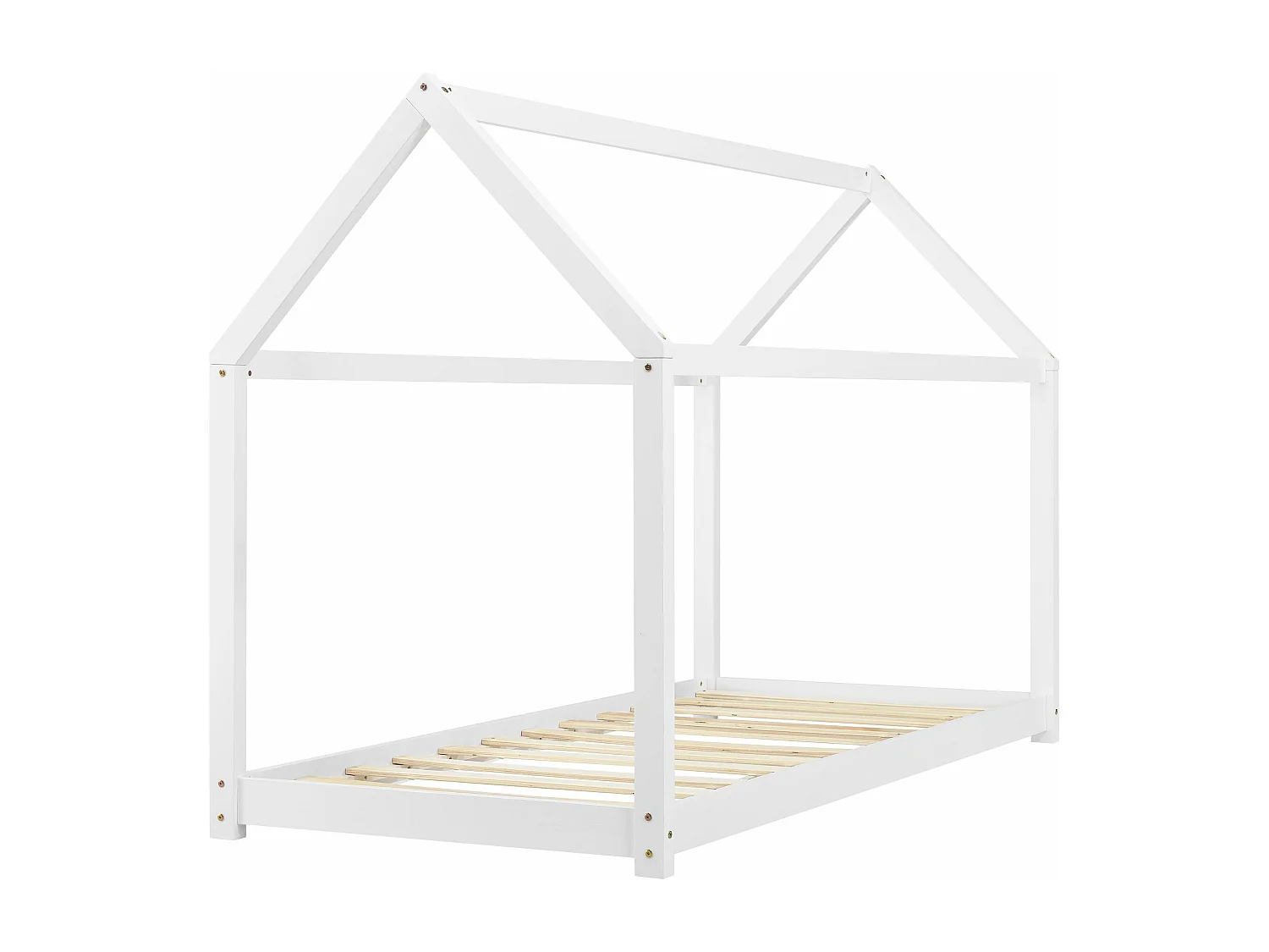 Lit pour enfant en bois blanche 146 x 78 x 127 cm 03_0005540