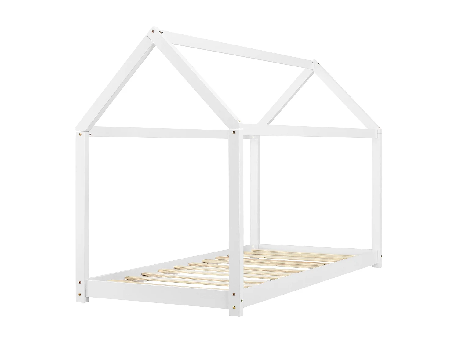 Lit pour enfant en bois blanche 146 x 78 x 127 cm 03_0005540